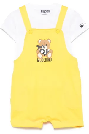 Moschino Teddy Bear dungarees set