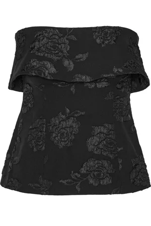 ROTATE Floral-jacquard top