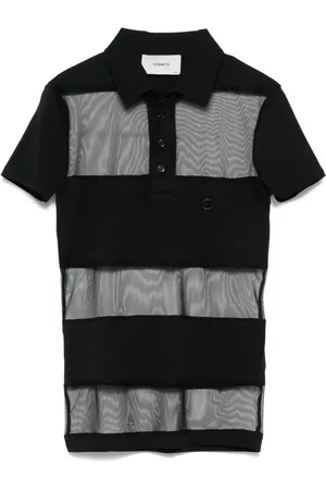 COPERNI Striped sheer polo top