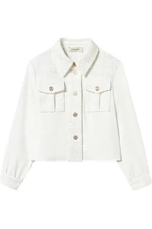 Twin-Set Tweed-panel shirt