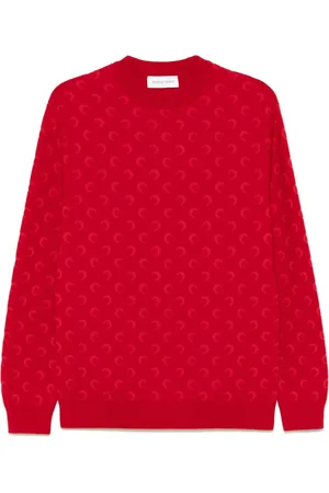 Marine Serre Moon-jacquard sweater