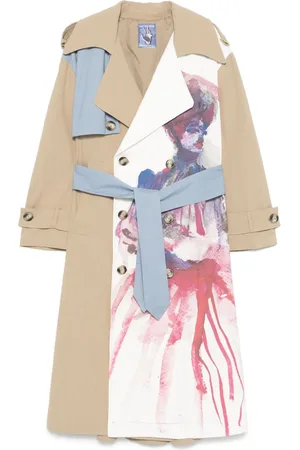 KIDSUPER STUDIOS Painted-panel trench coat