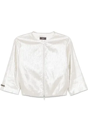 PESERICO SIGN Metallic-effect jacket