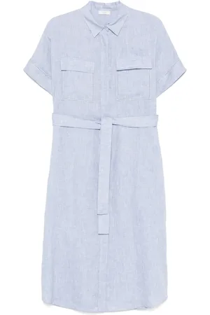 PESERICO SIGN Linen midi dress