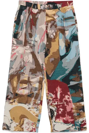 KIDSUPER STUDIOS Jacquard-paintings trousers