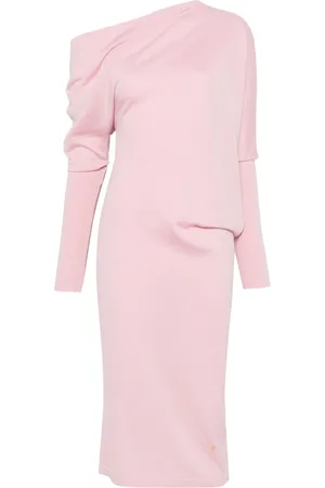 Moschino Asymmetric-neck mini dress