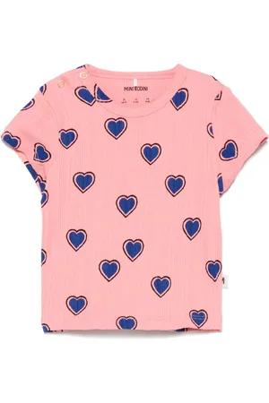 Mini Rodini Outlined-hearts T-shirt