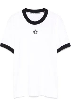 Marine Serre Crescent Moon-embroidered T-shirt