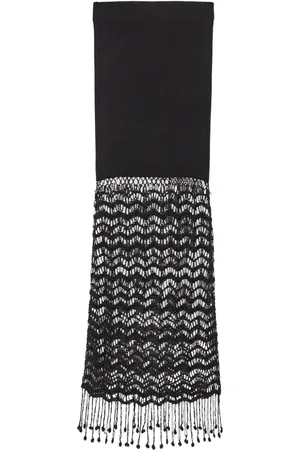Ganni Macram??-detailing maxi skirt