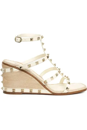 VALENTINO GARAVANI 80mm Rockstud wedge sandals