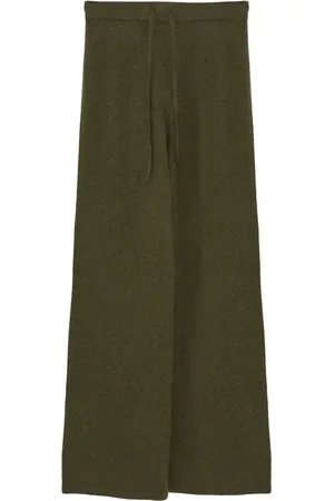 YVES SALOMON Knitted wide-leg trousers