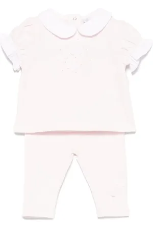 PATACHOU Butterfly-appliqu?? trousers set