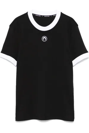 Marine Serre Crescent Moon-embroidered T-shirt