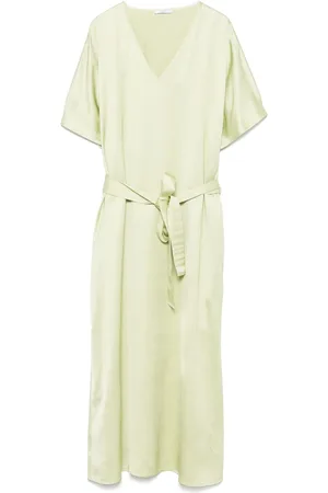 PESERICO SIGN Satin midi dress