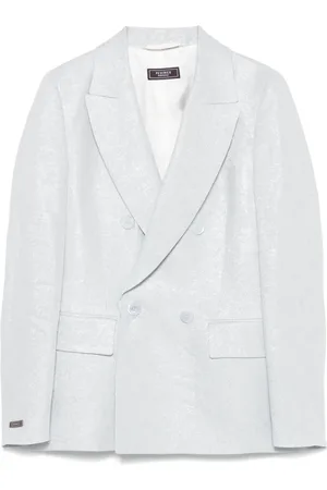 PESERICO SIGN Double-breasted lurex blazer