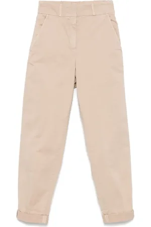 PESERICO SIGN Gabardine-weave trousers
