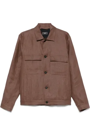 PESERICO SIGN Linen gabardine overshirt