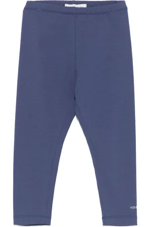 MONNALISA Crystal-logo leggings