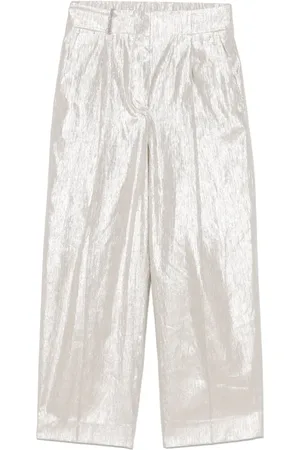 PESERICO SIGN Metallic-effect trousers