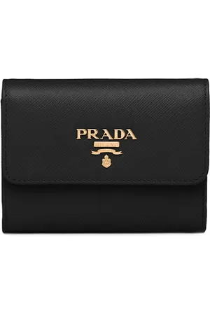 Prada Logo plaque wallet
