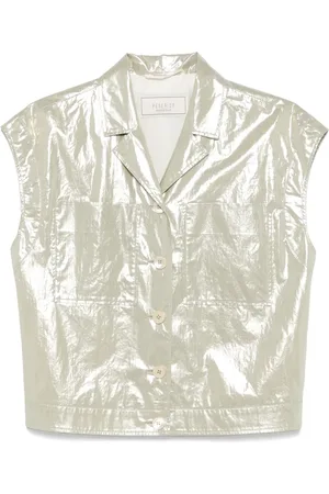 PESERICO SIGN Laminated cotton shirt