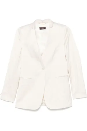PESERICO SIGN Single-breasted satin blazer
