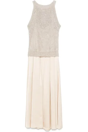 PESERICO SIGN Sequin-embellished maxi dress