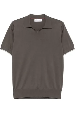 Brunello Cucinelli Fine-knit polo shirt