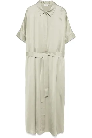 PESERICO SIGN Satin midi dress