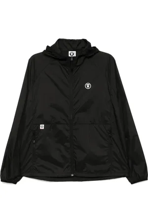 A Bathing Ape Moonface logo windbreaker jacket