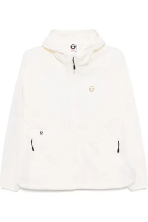 A Bathing Ape Moonface logo windbreaker jacket