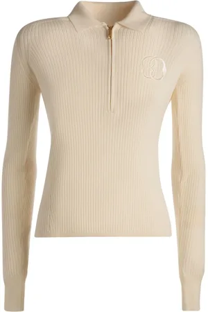 Bally Logo-embroidered ribbed-knit jumper