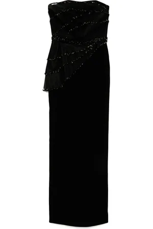 Saiid Kobeisy Bead-embellished crepe dress