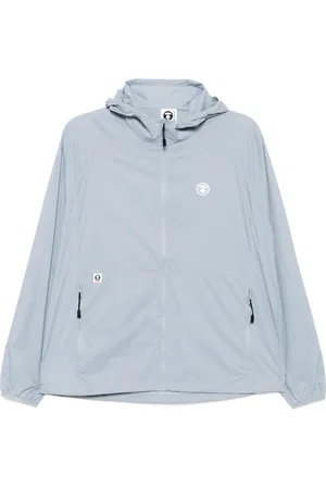 A Bathing Ape Moonface logo windbreaker jacket