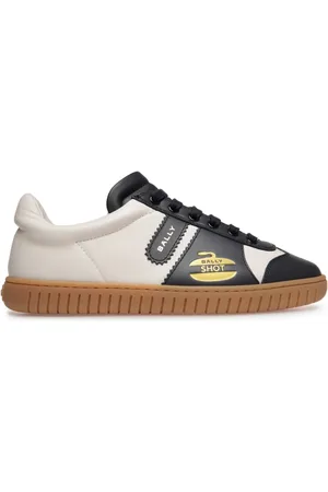 Bally Player curling-motif leather sneakers