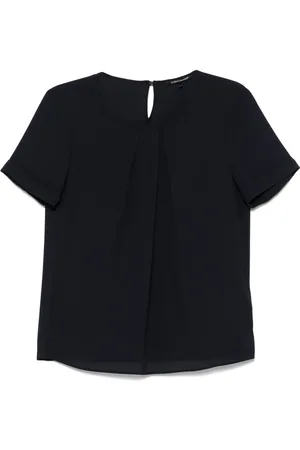 Luisa Cerano Pleat-detail blouse