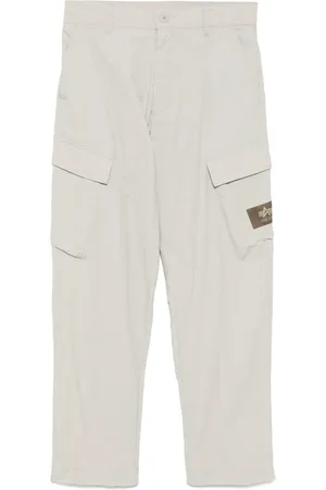 Izzue Logo-patch trousers