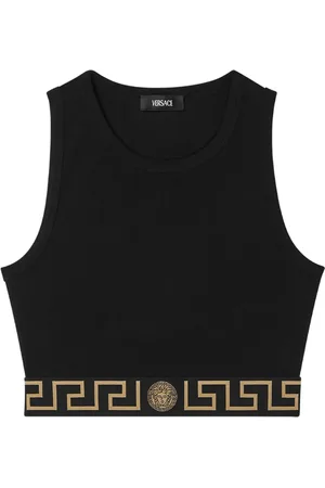 VERSACE Greca Border cropped top