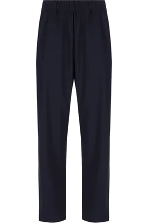 LANEUS Virgin wool wide-leg trousers