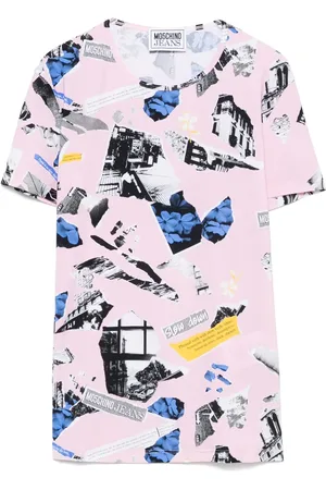 Moschino Patchwork-print T-shirt