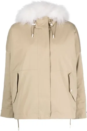 YVES SALOMON Reversible hooded cropped parka