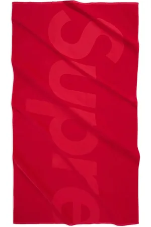 Supreme Logo-jacquard beach towel