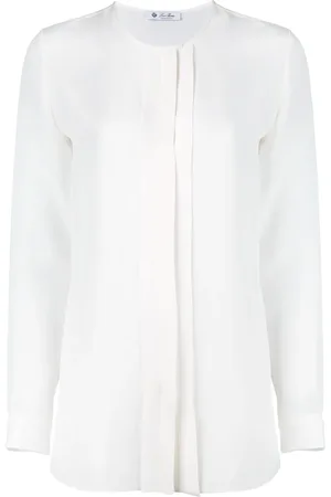 Loro Piana CREW NECK LONG SLEEVE BLOUSE " Blouses"