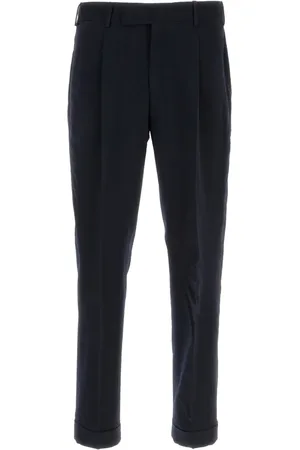 PT Torino Textured-finish trousers
