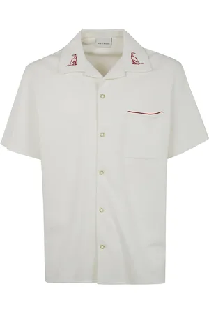 Drôle de Monsieur Embroidered collar shirt