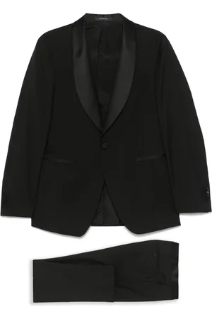 TAGLIATORE Satin-trim suit