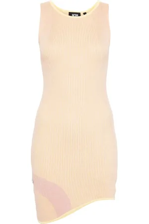 GCDS Comma asymmetric ribbed dress