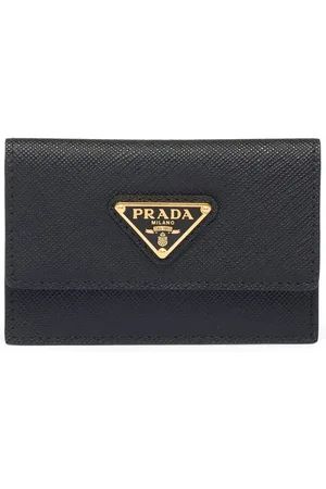 Prada Triangle-plaque cardholder