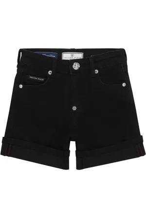 Philipp Plein Cuff denim shorts