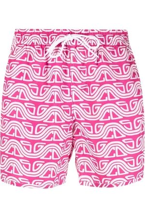 GCDS Abstract-print swim shorts